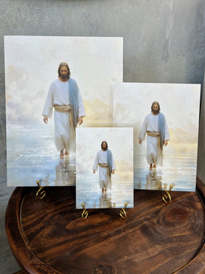 Jesus Walks on Water Special Promo With Easel Included
