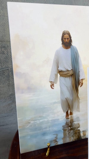 Jesus Walks on Water Special Promo With Easel Included